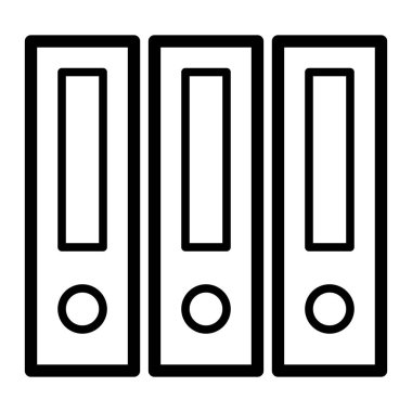 Beyaz arkaplan üzerindeki Eğitim simgesi için dizinler, vektör illüstrasyonu