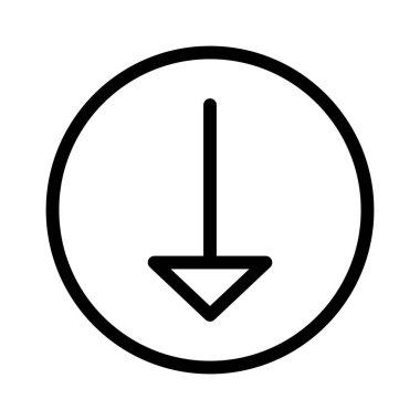 Aşağı Ok simgesi, vektör