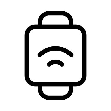  Smartwatch Elektronik simgesi, vektör çizimi