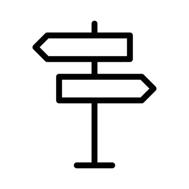 Yönler simgesi, vektör illüstrasyonu