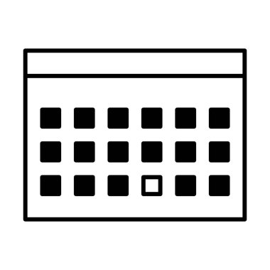Takvim simgesi, vektör çizimi