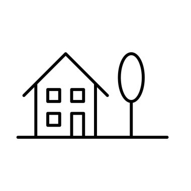 ev simgesi, vektör illüstrasyonu