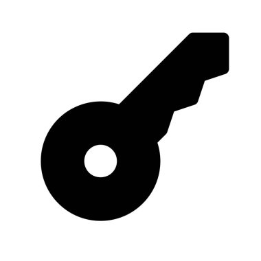 Anahtar Güvenlik simgesi, vektör illüstrasyonu