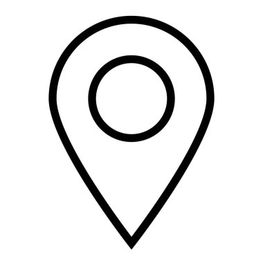 harita pin simgesi, vektör illüstrasyonu