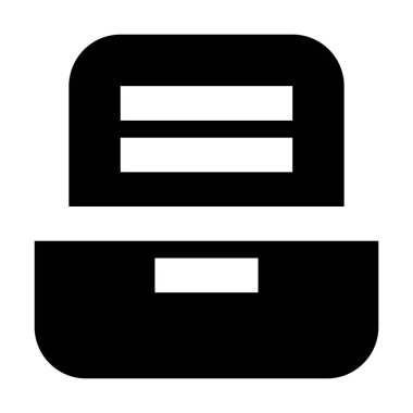 Beyaz arkaplan üzerindeki belge simgesi, vektör illüstrasyonu