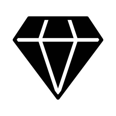 Elmas simgesi, vektör illüstrasyonu 