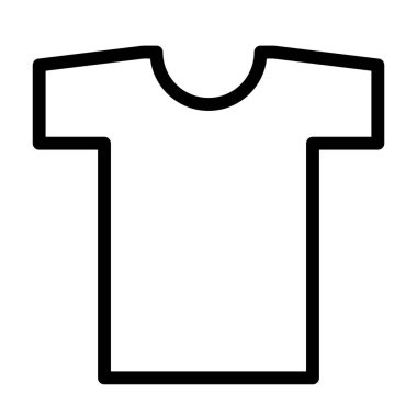 t-shirt simgesi, vektör illüstrasyonu 
