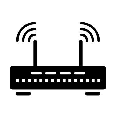 Beyaz arkaplanda yönlendirme simgesi, vektör illüstrasyonu