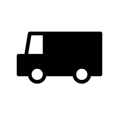 kamyon simgesi, vektör illüstrasyonu  