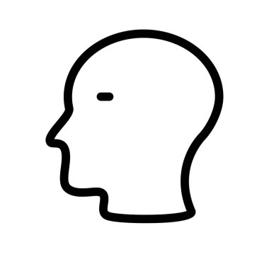 baş simge, vektör illüstrasyonu