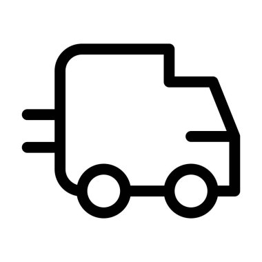 kamyon simgesi, vektör illüstrasyonu  