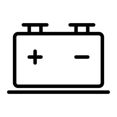 pil simgesi, vektör illüstrasyonu