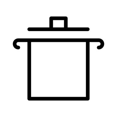 pot simgesi, vektör çizimi   