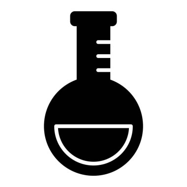 Mataralı Kimyasal Laboratuar simgesi, vektör illüstrasyonu