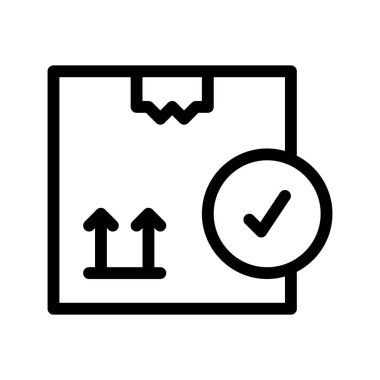 Gönderilebilir Paket simgesi, vektör illüstrasyonu