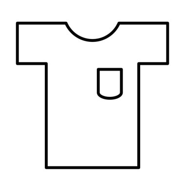  t-shirt simgesi, vektör illüstrasyonu 