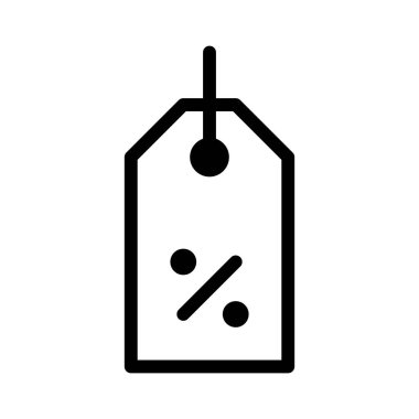 Alışveriş sembolü, satış etiketi simgesi, vektör illüstrasyonu