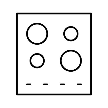 yemek ikonu, vektör illüstrasyonu