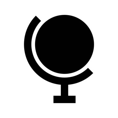 Dünya çapında lojistik kavramı, beyaz arkaplanda Globe simgesi, vektör illüstrasyonu