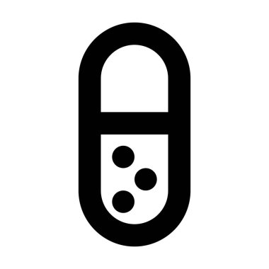 Hap simgesi, vektör illüstrasyonu