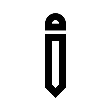 Kalem simgesi, vektör illüstrasyonu