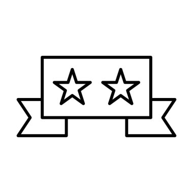 Yıldız simgesi, kalite derecesi, vektör illüstrasyonu