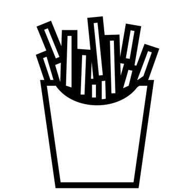 Fast Food simgesi, vektör illüstrasyonu