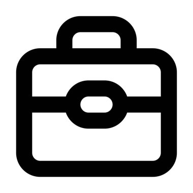 evrak çantası simgesi, vektör illüstrasyonu 