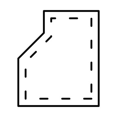 Desen Tasarım simgesi, vektör illüstrasyonu