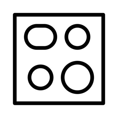 yemek ikonu, vektör illüstrasyonu