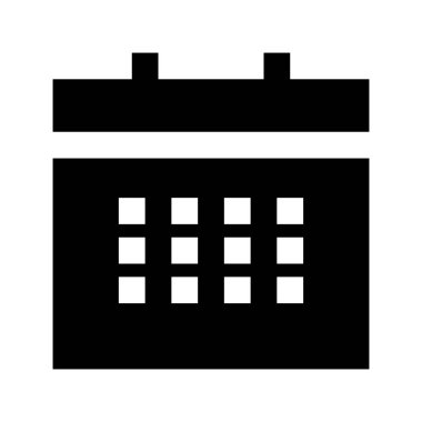 Takvim simgesi, vektör çizimi