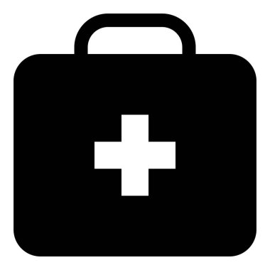 Poşet İlaç simgesi, vektör illüstrasyonu