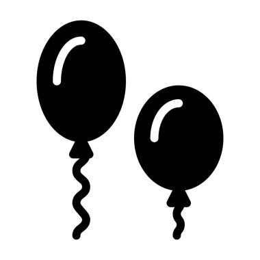 balon simgesi, vektör illüstrasyonu