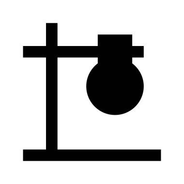 Mataralı Kimyasal Laboratuar simgesi, vektör illüstrasyonu