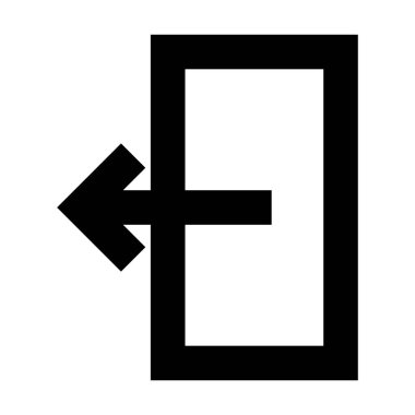 Çıkış Hesabı Web Arayüzü simgesi, vektör illüstrasyonu