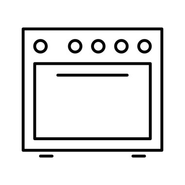 Aşçı Mutfağı simgesi, vektör illüstrasyonu