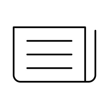 gazete simgesi, vektör illüstrasyonu