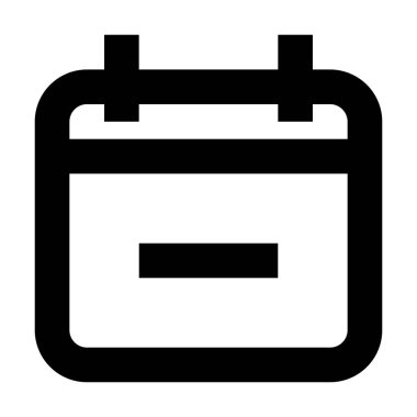 Takvim Tarih simgesi, vektör illüstrasyonunu sil