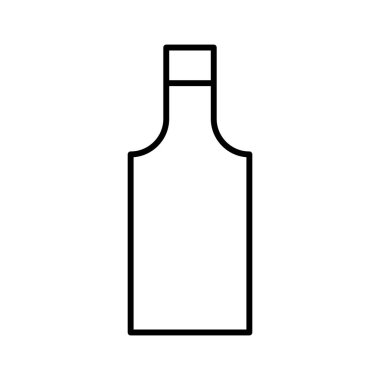 şişe simgesi, vektör illüstrasyonu