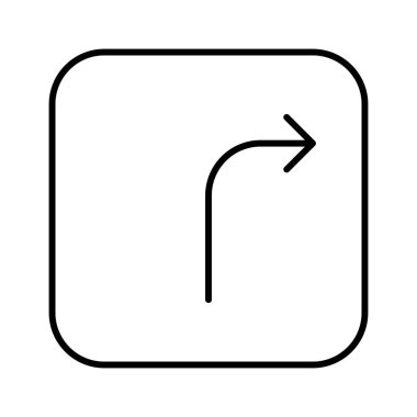 Sağ Ok simgesini, vektörü döndür