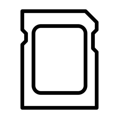 SD Kart simgesi, vektör illüstrasyonu