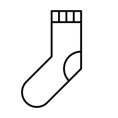 çorap simgesi, vektör çizimi