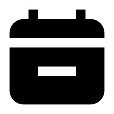 Takvim Tarih simgesi, vektör illüstrasyonunu sil