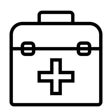 ambulans simgesi, vektör illüstrasyonu