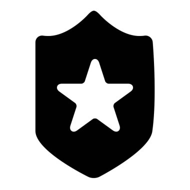 Rozet simgesi, vektör illüstrasyonu