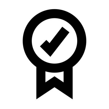 Madalya En İyi Servis simgesi, vektör illüstrasyonu