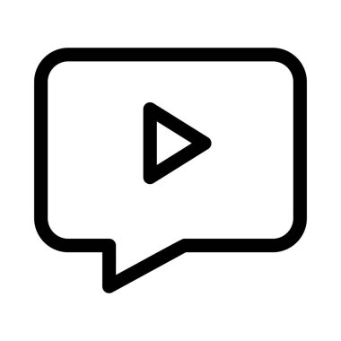 konuşma balonu simgesi, vektör illüstrasyonu