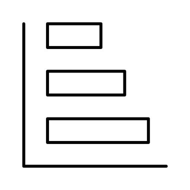 İstatistik analiz simgesi, vektör illüstrasyonu