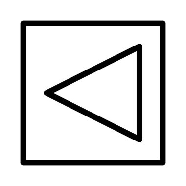 Sol Ok simgesi, vektör