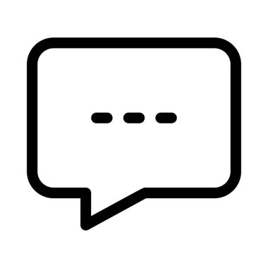 konuşma balonu simgesi, vektör illüstrasyonu